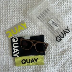 Quay Australia Brown Frame Black Lens Sunglasses